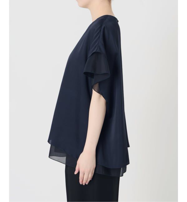 VERMEIL par iena「Spun satin レイヤードブラウス」|シャツ・ブラウス|