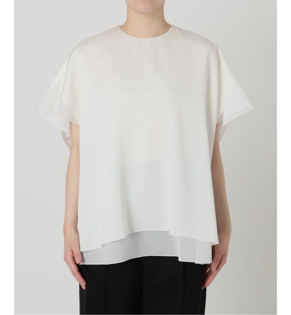 VERMEIL par iena「Spun satin レイヤードブラウス」|シャツ・ブラウス|