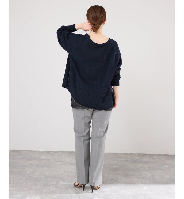 IENA「ミックスヤーン  2WAY Vカーディガン」|カーディガン|