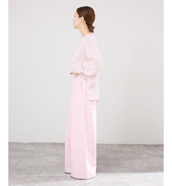 IENA「ミックスヤーン  2WAY Vカーディガン」|カーディガン|