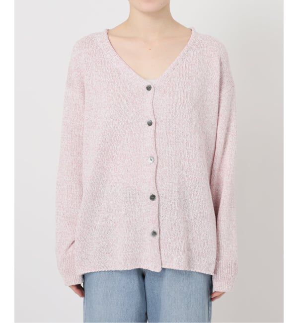 IENA「ミックスヤーン  2WAY Vカーディガン」|カーディガン|