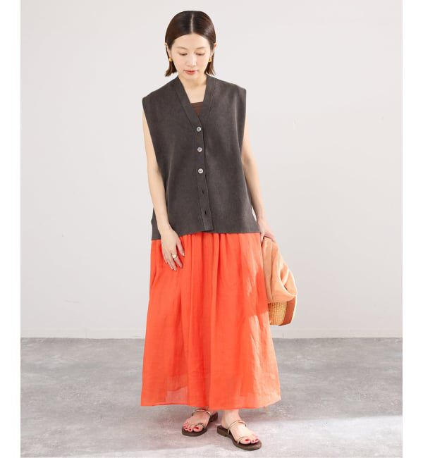 IENA「《セットアップ対応/予約》ダンボールストーンベスト」|ベスト・ジレ|