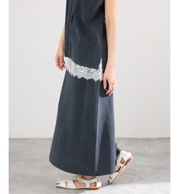 IENA「《セットアップ対応/予約》ダンボールストーンスカート」|スカート|