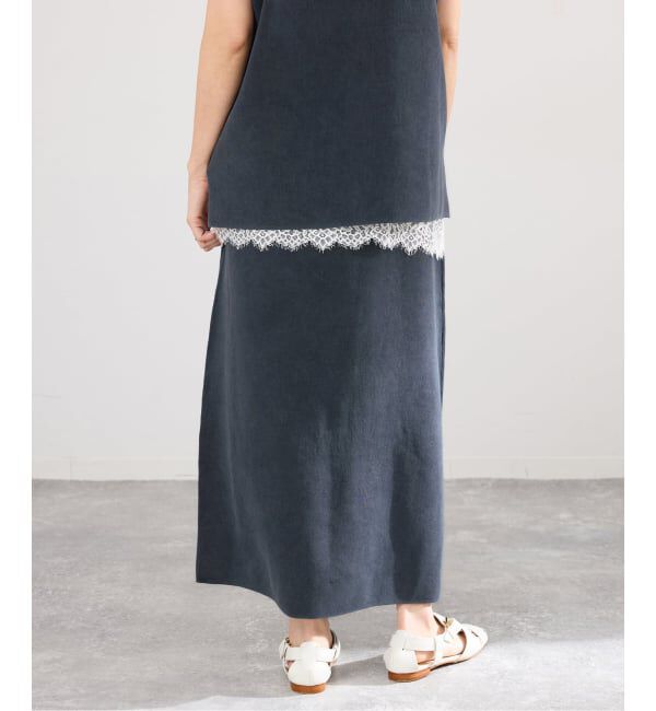 IENA「《セットアップ対応/予約》ダンボールストーンスカート」|スカート|