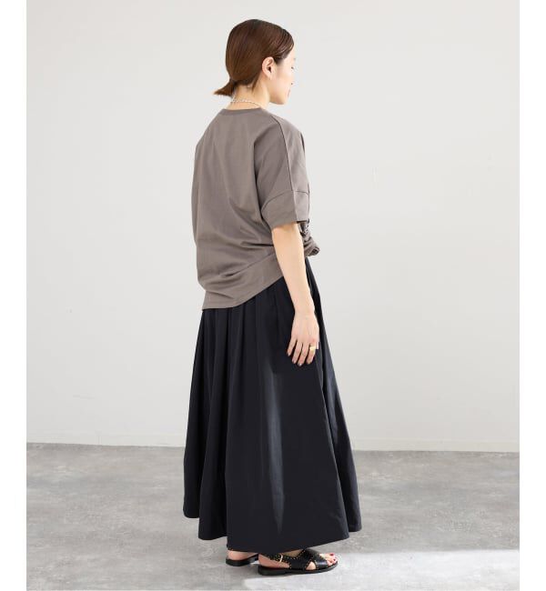IENA「《予約》ウォッシャブル タフタギャザーフレアスカート」|スカート|