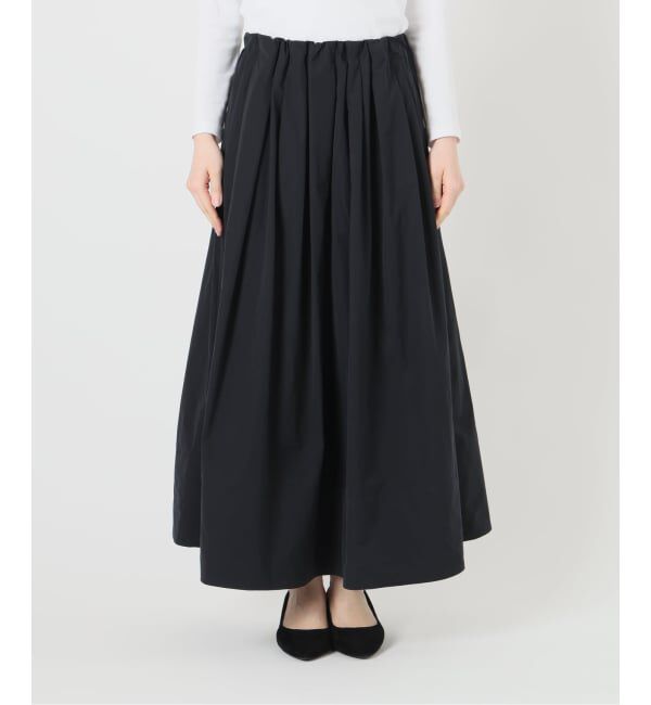 IENA「《予約》ウォッシャブル タフタギャザーフレアスカート」|スカート|