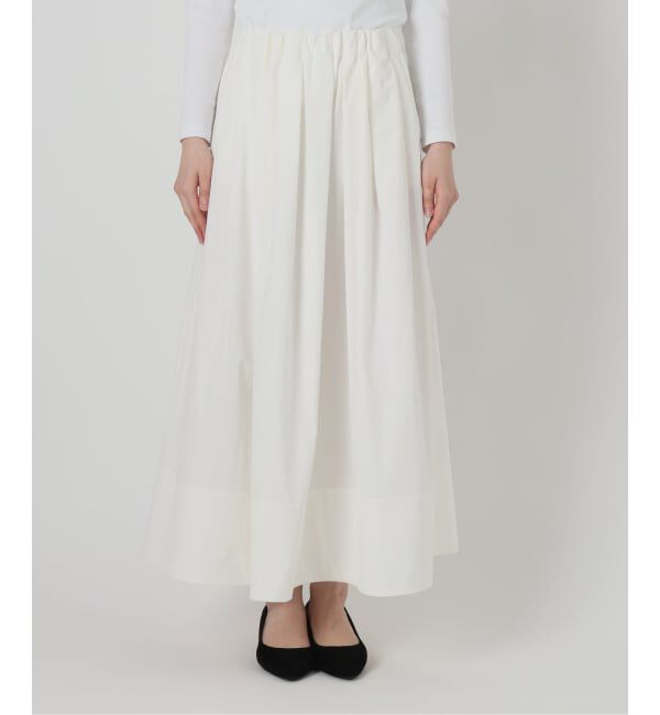 IENA「《予約》ウォッシャブル タフタギャザーフレアスカート」|スカート|