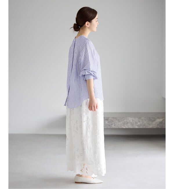 IENA「《新色/WEB限定/追加3》ラミーリヨセルノーカラーブラウス」|シャツ・ブラウス|