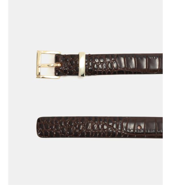 VERMEIL par iena「MANUELA マヌエラ レザーベルト H;20mm Printed Croco 102254CO」|ベルト|