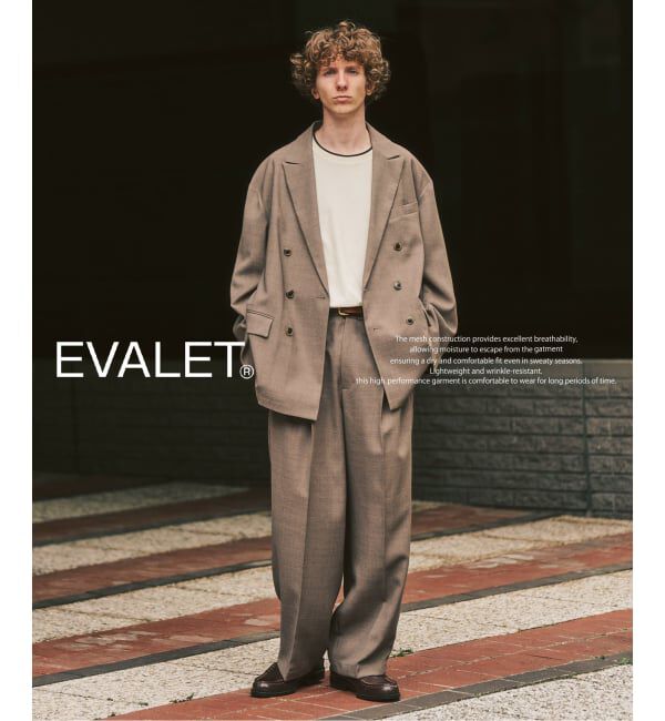 417 EDIFICE「【EVALET / エバレット】メッシュ Wワイドセットアップ」|スーツ|ベージュ