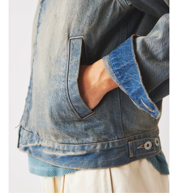 JOURNAL STANDARD relume「スモーキーデニム 11oz ジップブルゾン」|デニムジャケット|