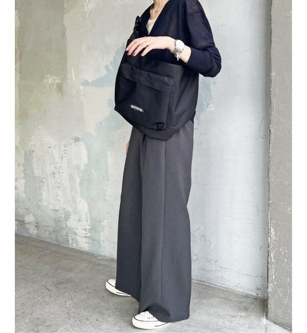 Spick and Span「《追加》ダブルクロスツータックパンツ」|スラックス|