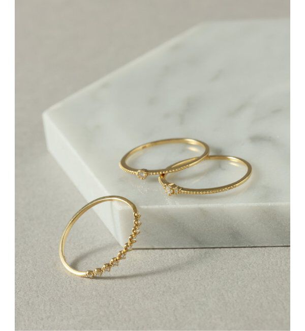 Lilas by Spick&Span「ラウンド10ピースダイヤリング K18」|リング|