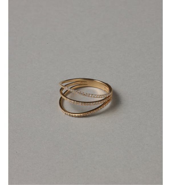 Lilas by Spick&Span「シャイニングダイヤ3ラインリング K18」|リング|ゴールド