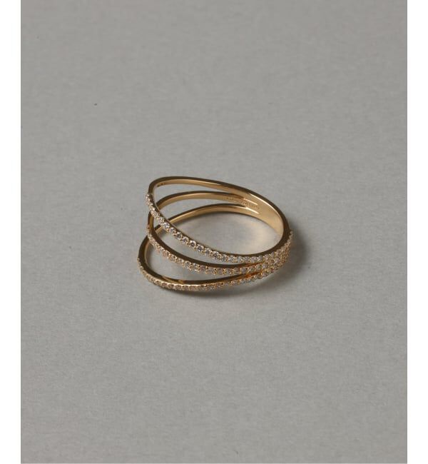 Lilas by Spick&Span「シャイニングダイヤ3ラインリング K18」|リング|