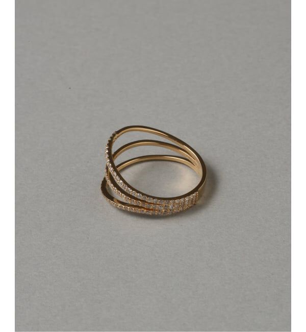 Lilas by Spick&Span「シャイニングダイヤ3ラインリング K18」|リング|