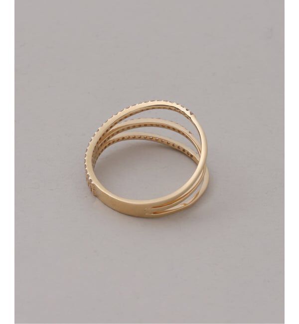 Lilas by Spick&Span「シャイニングダイヤ3ラインリング K18」|リング|