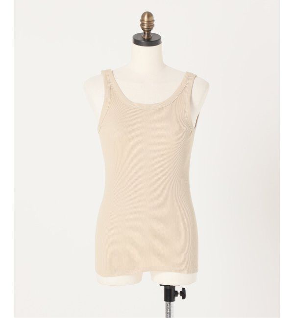 Spick and Span「《追加》甘撚テレコアメスリタンク」|タンクトップ|