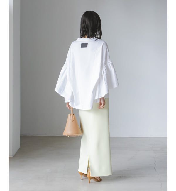 NOBLE「《追加》COG THE BIGSMOKE/コグザビッグスモーク LAURA GATHERED SLV TOP」|Tシャツ・カットソー|