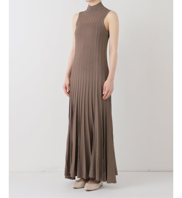 NOBLE「【NOBLE&times;L'AUBE BLANC】シアーワイドリブニットワンピース」|ワンピース|