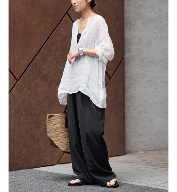 FRAMeWORK「≪追加≫ 手洗い可 / ポリエステルツイルリラックスパンツ 3」|その他|