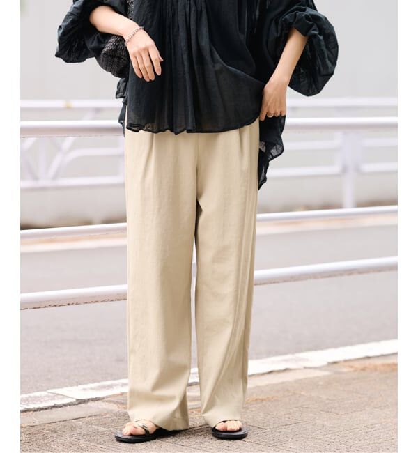 FRAMeWORK「≪追加≫ 手洗い可 / ポリエステルツイルリラックスパンツ 3」|その他|