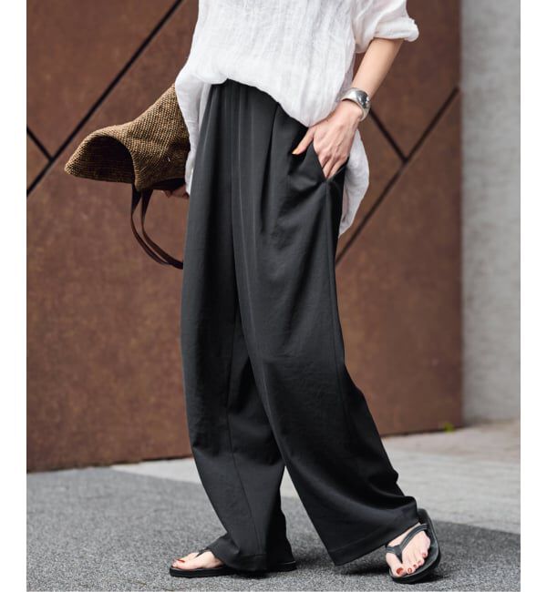 FRAMeWORK「≪追加≫ 手洗い可 / ポリエステルツイルリラックスパンツ 3」|その他|