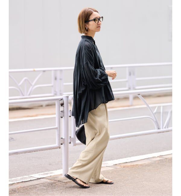 FRAMeWORK「≪追加≫ 手洗い可 / ポリエステルツイルリラックスパンツ」|その他|