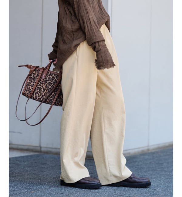 FRAMeWORK「≪追加≫ 手洗い可 / ポリエステルツイルリラックスパンツ」|その他|