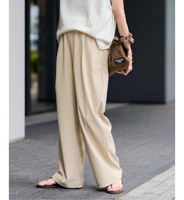 FRAMeWORK「≪追加≫ 手洗い可 / ポリエステルツイルリラックスパンツ」|その他|