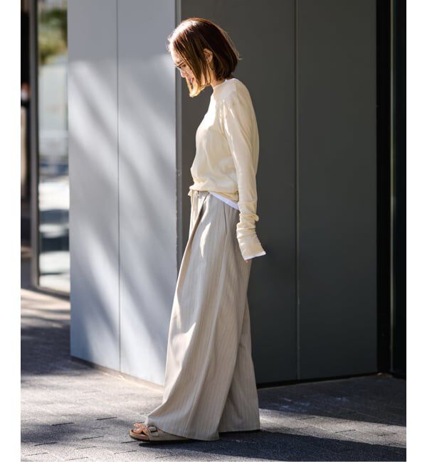 FRAMeWORK「TOPカラーイージースラックス」|スラックス|