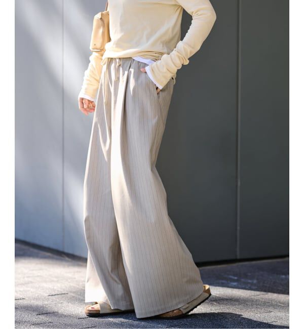 FRAMeWORK「TOPカラーイージースラックス」|スラックス|