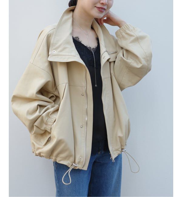 NOBLE「《NOBLE別注》SISII/シシ MARINE JACKET」|ライダースジャケット|ホワイト A