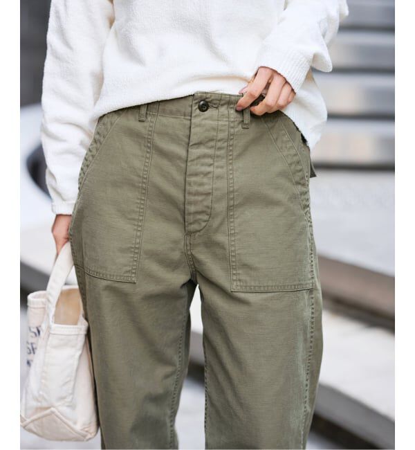 FRAMeWORK「≪追加予約≫ライトミリタリースラブベイカーパンツ 4」|カーゴ|