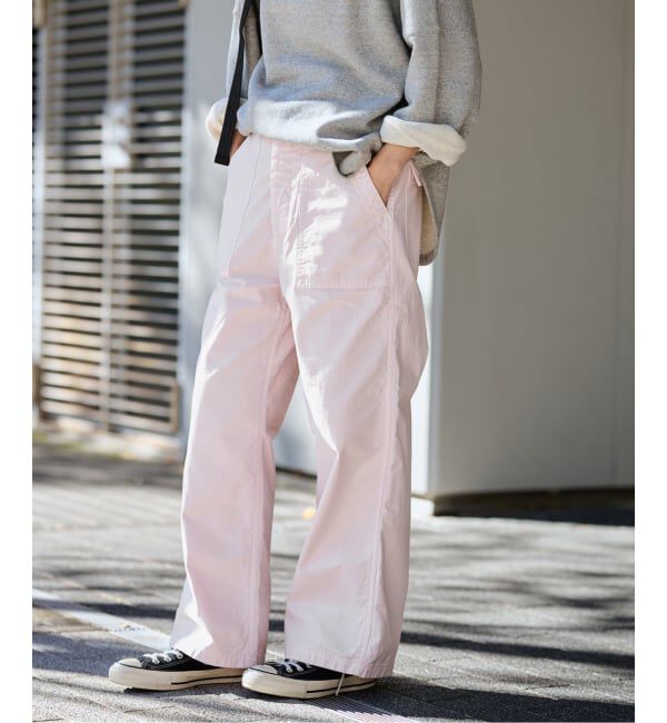 FRAMeWORK「≪追加予約≫ライトミリタリースラブベイカーパンツ 4」|カーゴ|