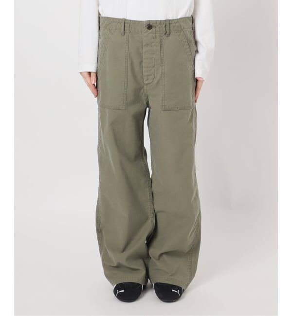 FRAMeWORK「≪追加予約≫ライトミリタリースラブベイカーパンツ 4」|カーゴ|