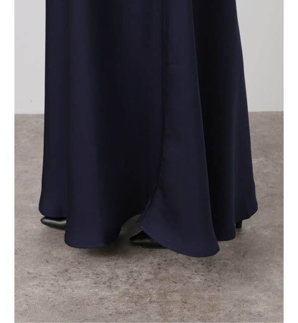  「GREEN BUTTER/グリーンバター シルキーUネックドレス」|ワンピース|