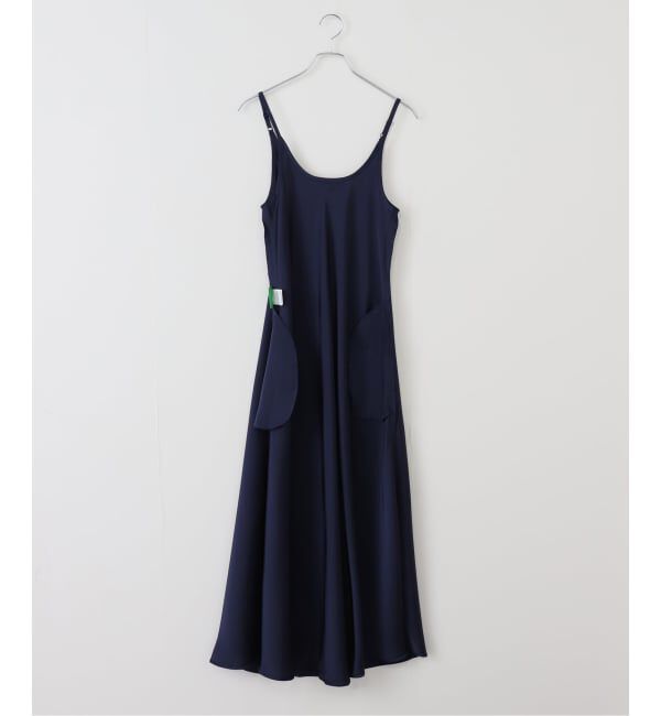  「GREEN BUTTER/グリーンバター シルキーUネックドレス」|ワンピース|