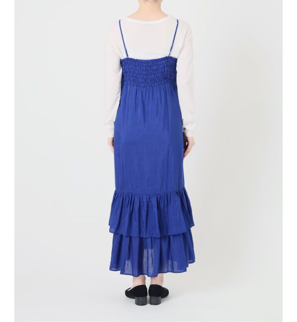  「《予約》【洗える】キャミティアードワンピース」|ワンピース|