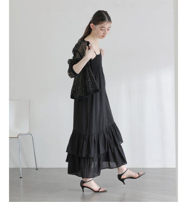  「《予約》【洗える】キャミティアードワンピース」|ワンピース|