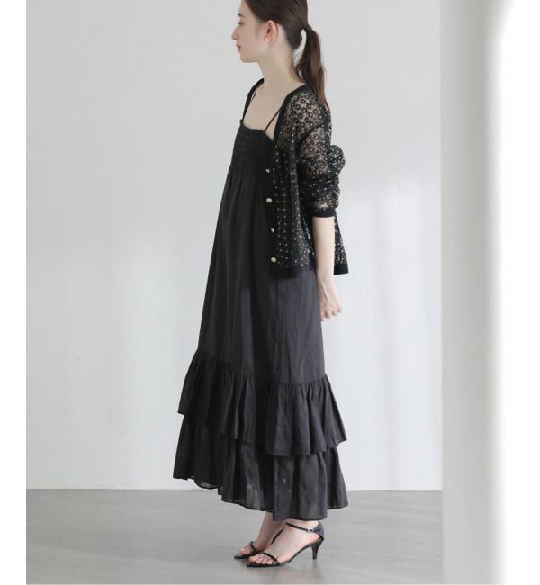  「《予約》【洗える】キャミティアードワンピース」|ワンピース|