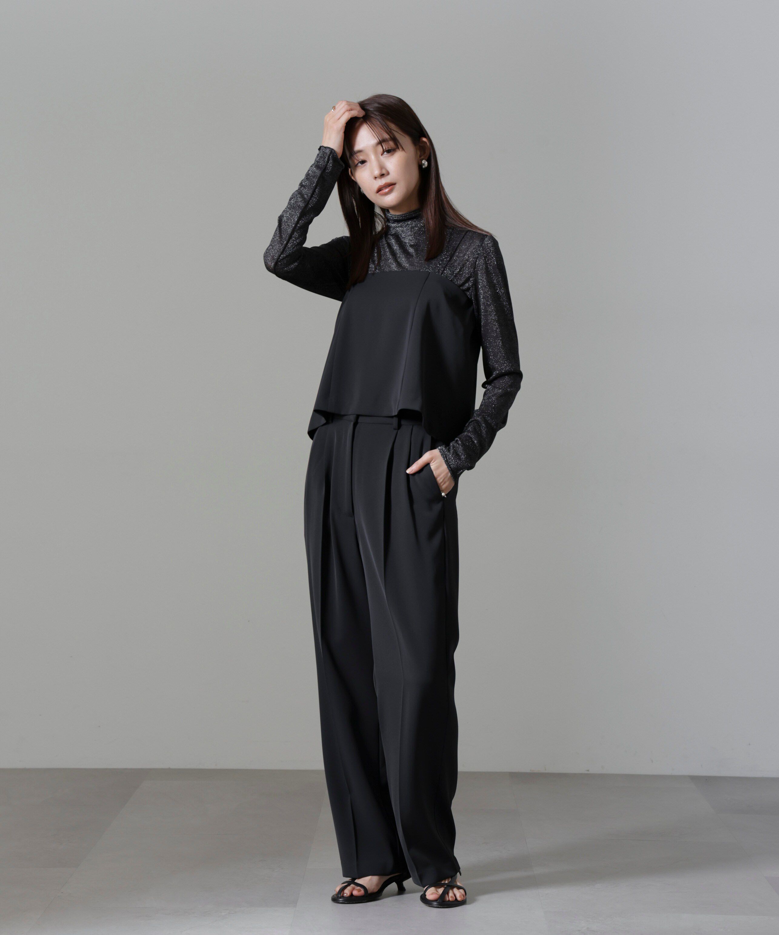 nano･universe「ベアトップキャミセットパンツ」|チノ|