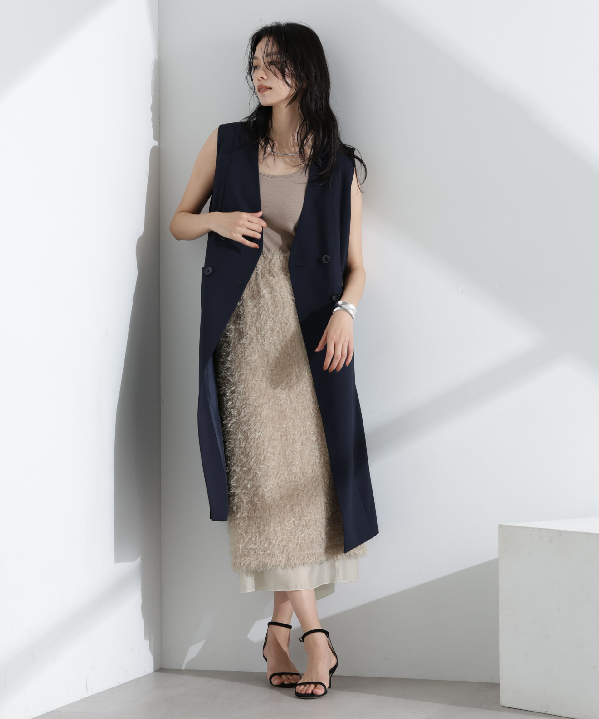 nano･universe「チュールフリンジスカート(セットアップ可)」|スカート|