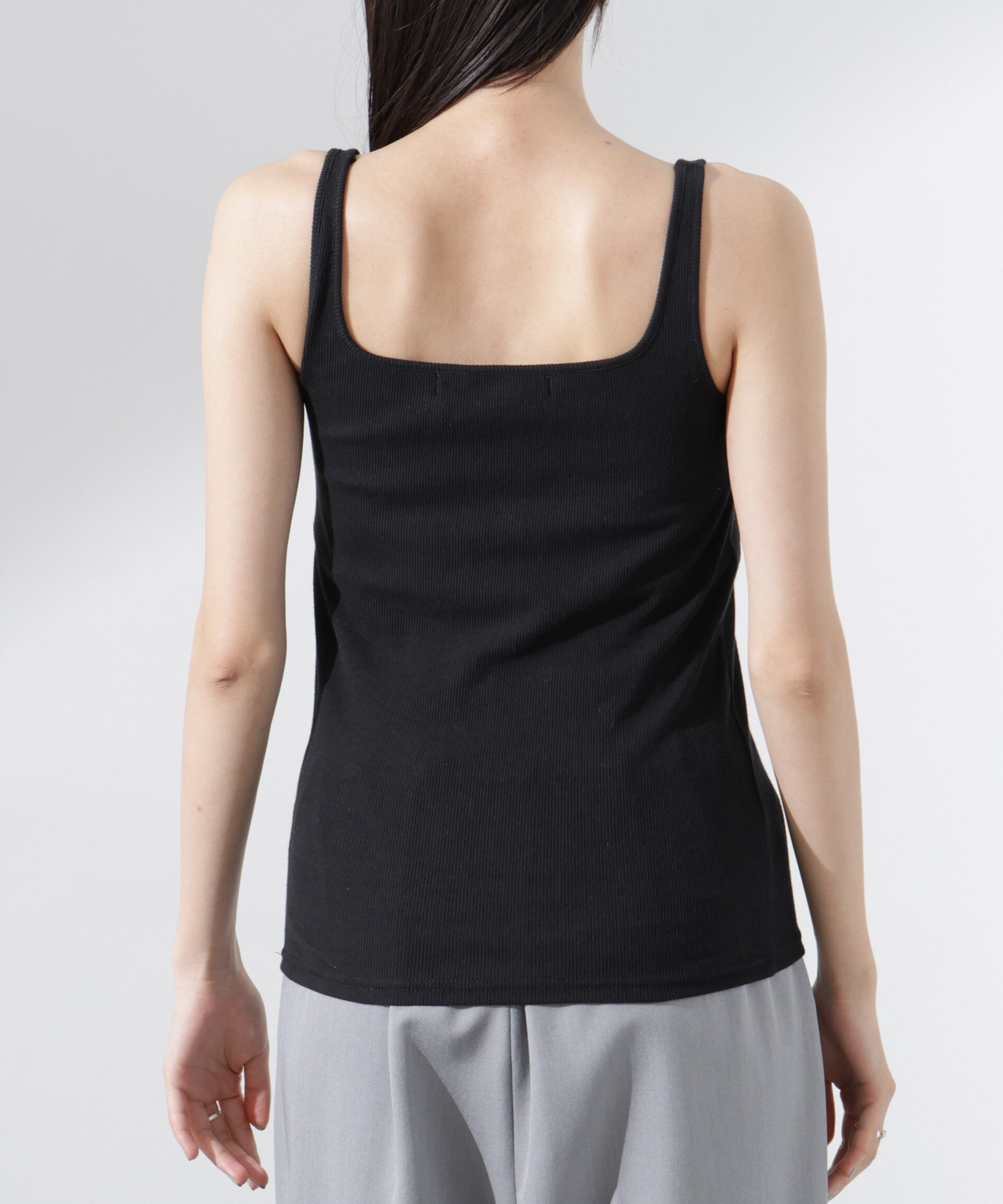 nano･universe「抗菌防臭リブカップ付きタンクトップ」|Tシャツ・カットソー|