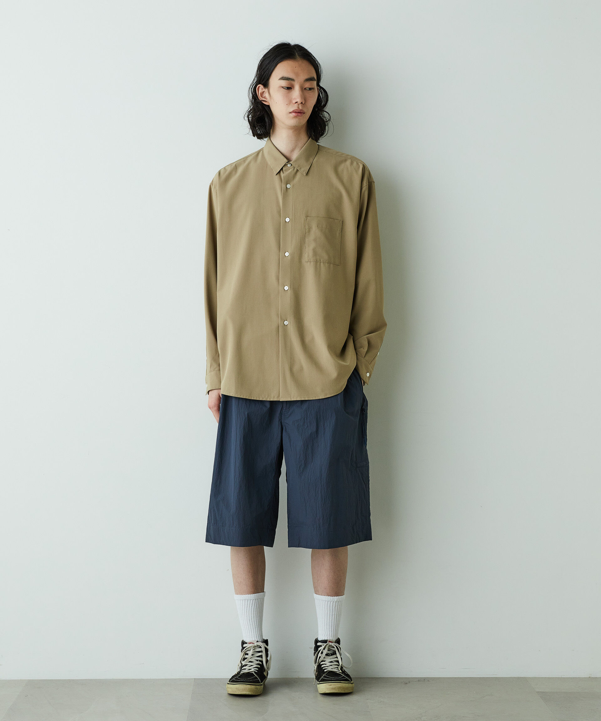 nano･universe「「HOTEL PALACE」オテルパラス アスレチックテックレギュラーカラーシャツ」|シャツ・ブラウス|