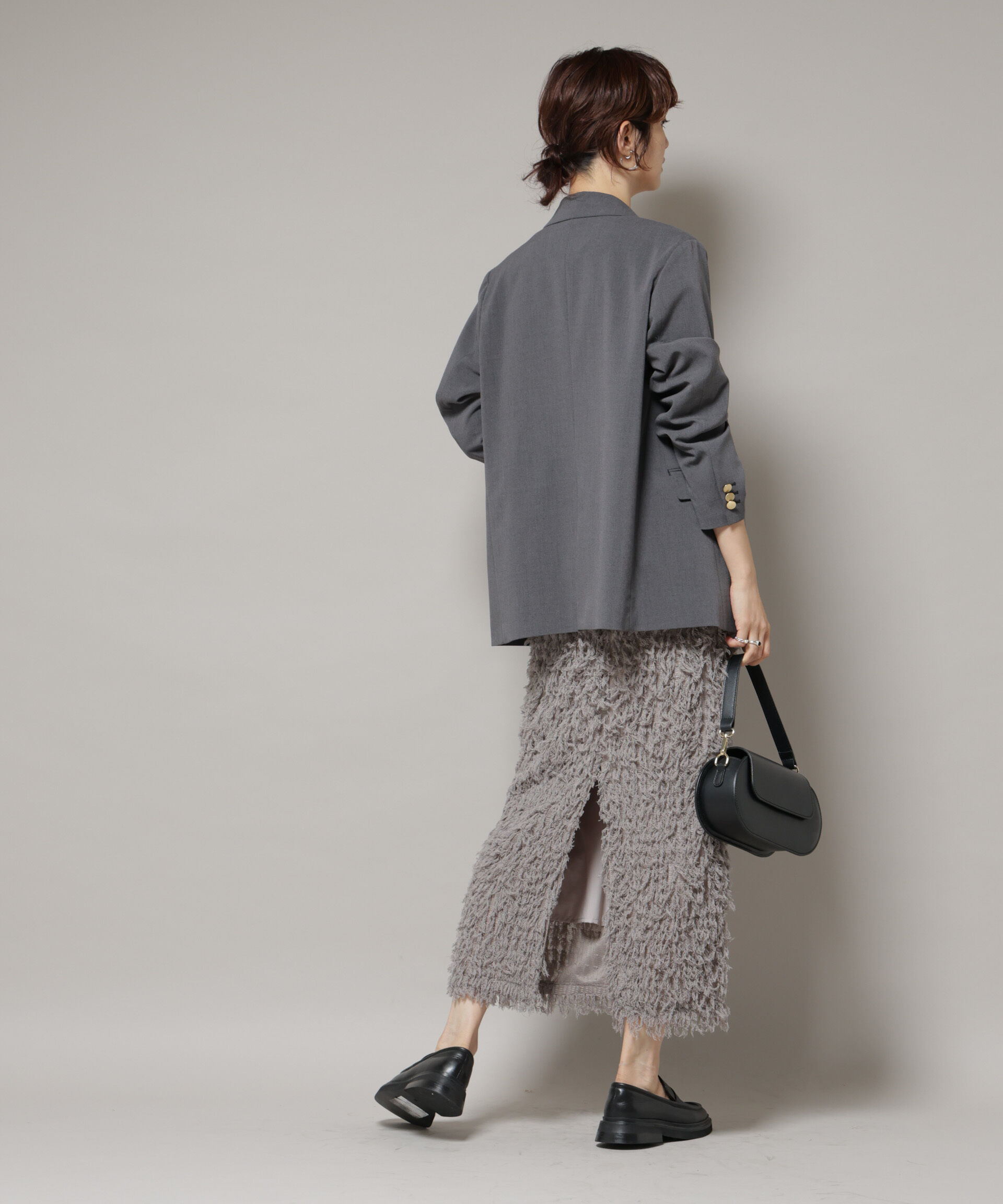 nano･universe「ドライウェザーストレッチダブルジャケット(セットアップ可)」|テーラードジャケット|