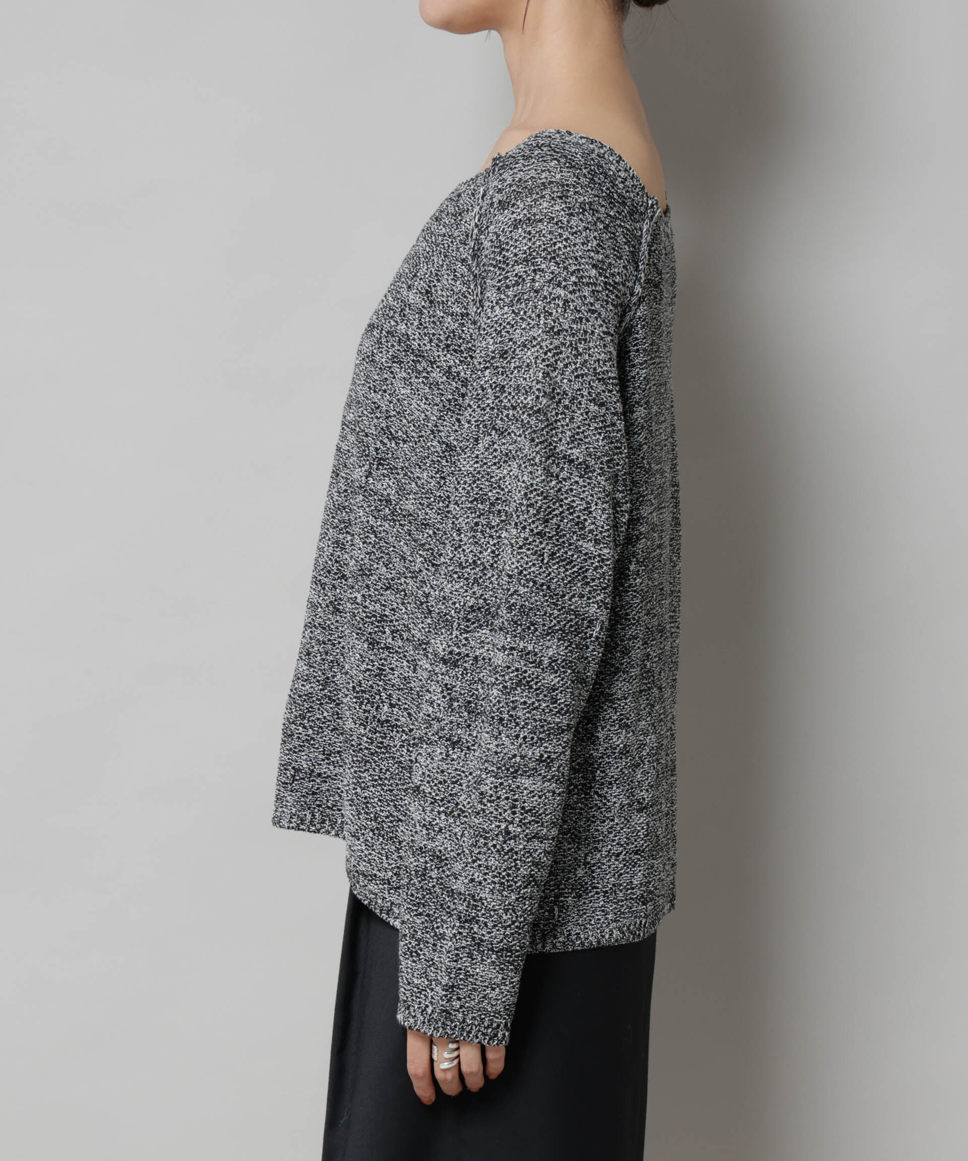 nano･universe「メランジクルーネックニット」|ニット・セーター|