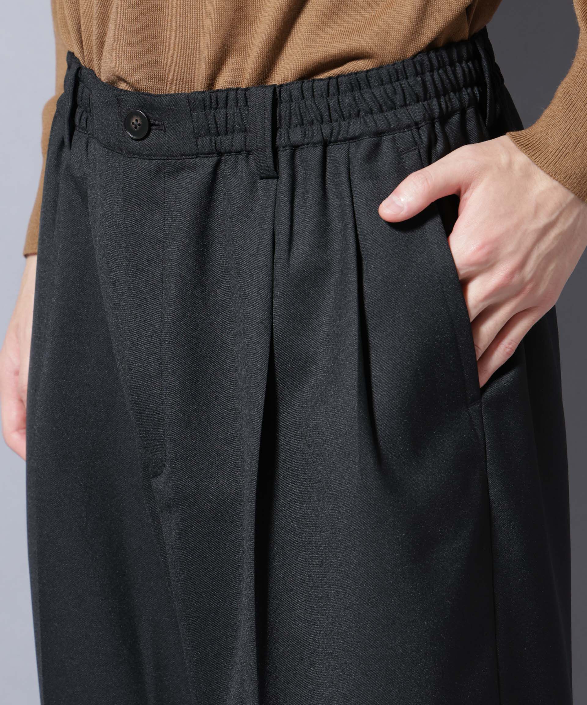 nano･universe「「大人のワイドパンツ」ドライギャバワイドイージースラックス」|チノ|