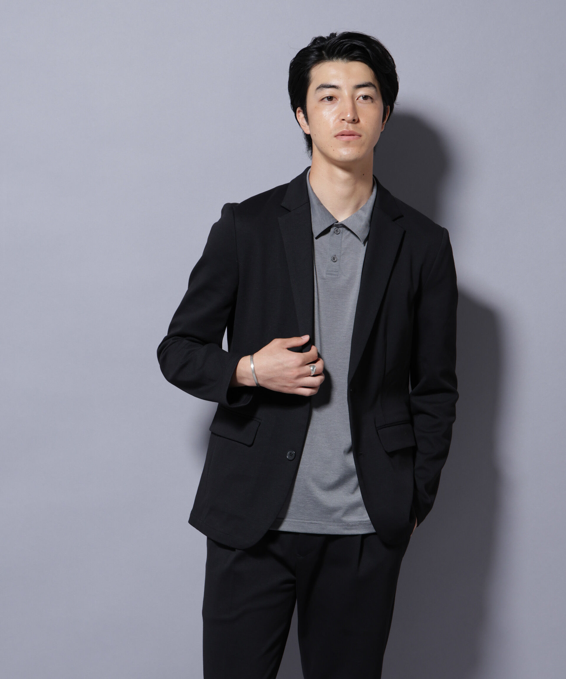 nano･universe「ストレッチカノコジャケット(セットアップ可)」|テーラードジャケット|