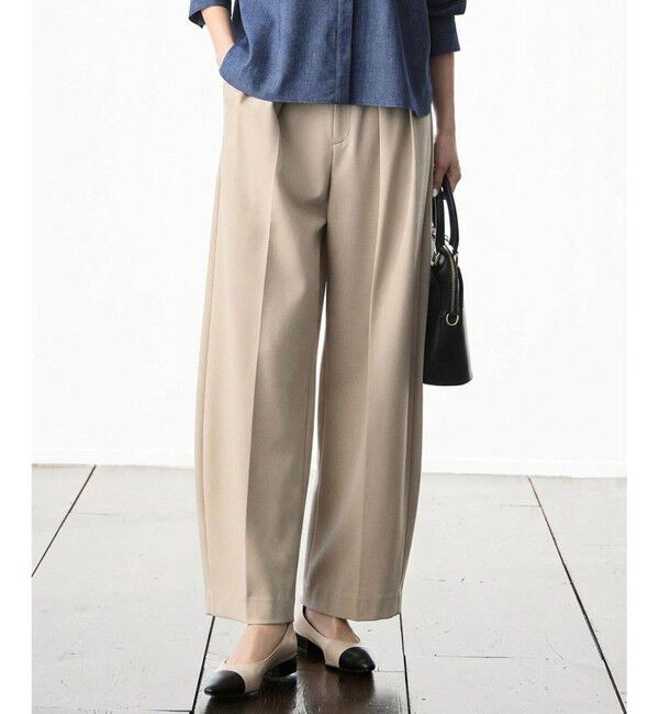 自由区「【人気素材に新型登場】ライトフィールカーブ パンツ」|その他|ベージュ